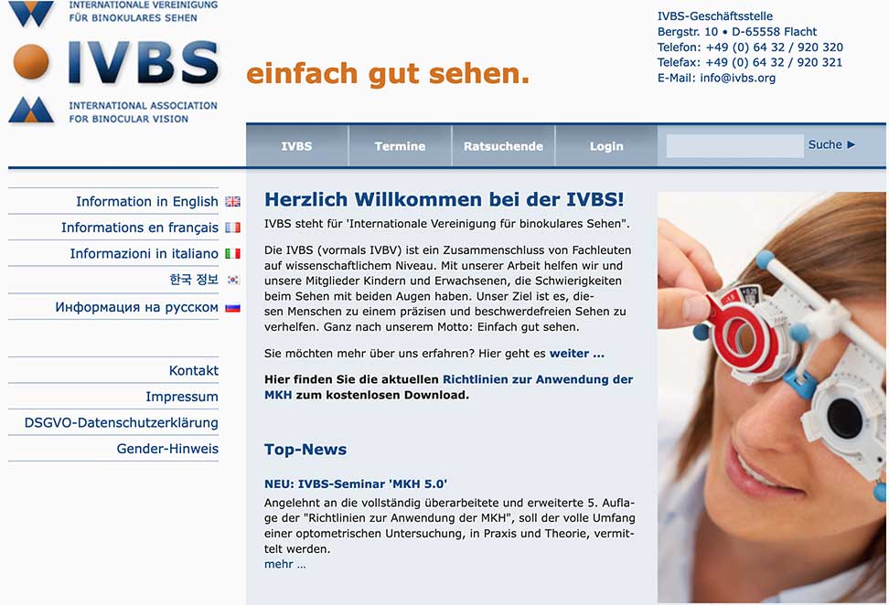 Webseite IVBS