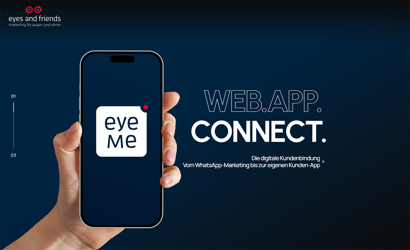 eyeMe web app connect